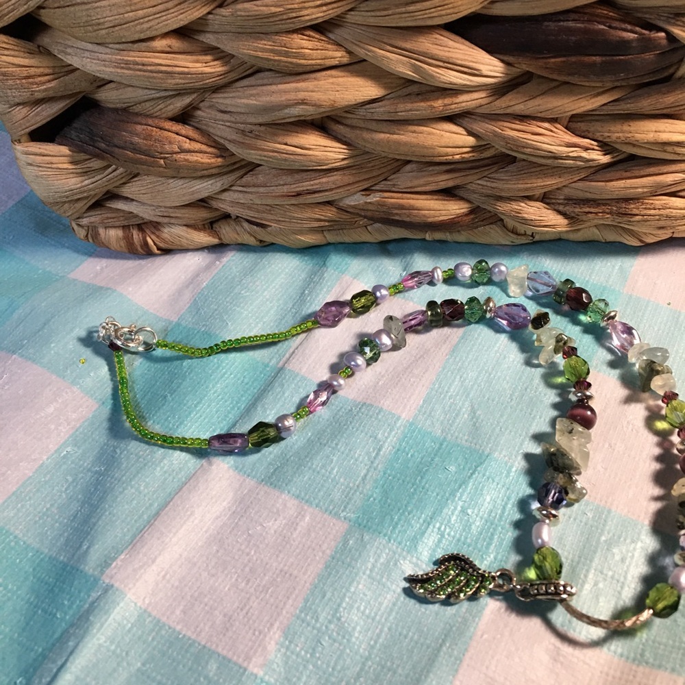 Blue and Green Necklace